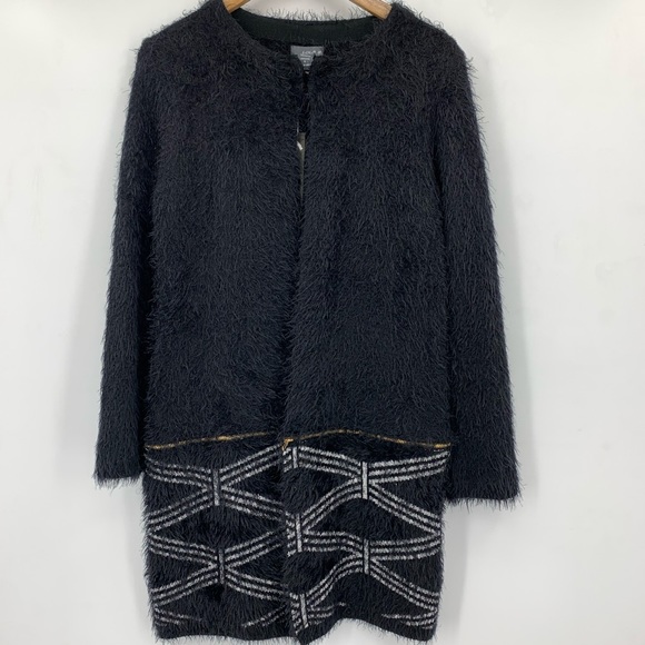 NWT-Lola B. Cardigan Black+White Very Soft - Picture 1 of 11